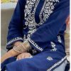 Relaxing Navy Blue Modal Chikankari Outfit