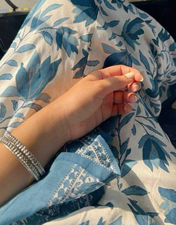 Summer Cool Breathable Blue White Floral Outfit