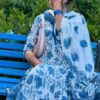 Summer Cool Breathable Blue White Floral Outfit 6 Summer Cool Breathable Blue White Floral Outfit