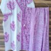 Easy Breezy Cotton Lavender Blockprint Outfit