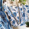 Summer Soothing Cotton Blue White Floral Outfit