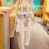 Summer Friendly Off White Multi Embroidered Outfit