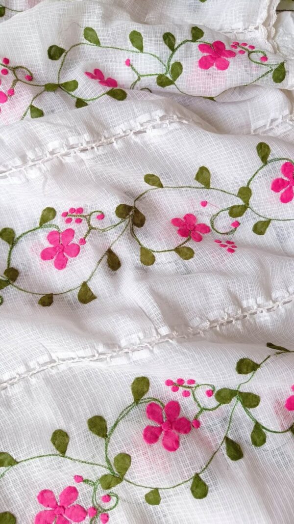 Comforting White Multicolor Modal Chikankari Outfit