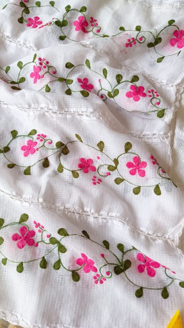 Comforting White Multicolor Modal Chikankari Outfit