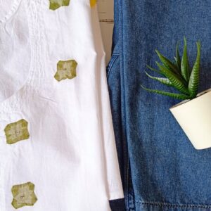 Casual White Big Patch Applique Embroidered Outfit