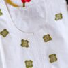 Casual White Big Patch Applique Embroidered Outfit 14 Casual White Big Patch Applique Embroidered Outfit