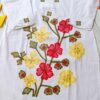 Casual White Big Patch Applique Embroidered Outfit 16 Casual White Big Patch Applique Embroidered Outfit