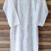 Poised White Chanderi Chikankari Outfit