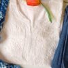 Fantastic White Indigo Modal Chikankari Outfit