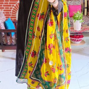 Eye Catching Black Multi Kota Chikankari Outfit