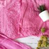 Dazzling Bubblegum Pink Chanderi Chikankari Outfit 13 Dazzling Bubblegum Pink Chanderi Chikankari Outfit
