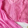 Dazzling Bubblegum Pink Chanderi Chikankari Outfit 16 Dazzling Bubblegum Pink Chanderi Chikankari Outfit
