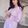 Sophisticated Baby Pink Pure Viscose Georgette Chikankari Outfit