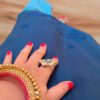 Mesmerizing Mukaish Chikankari Kurti with Denims 15 Mesmerizing Mukaish Chikankari Kurti with Denims styled in walk view